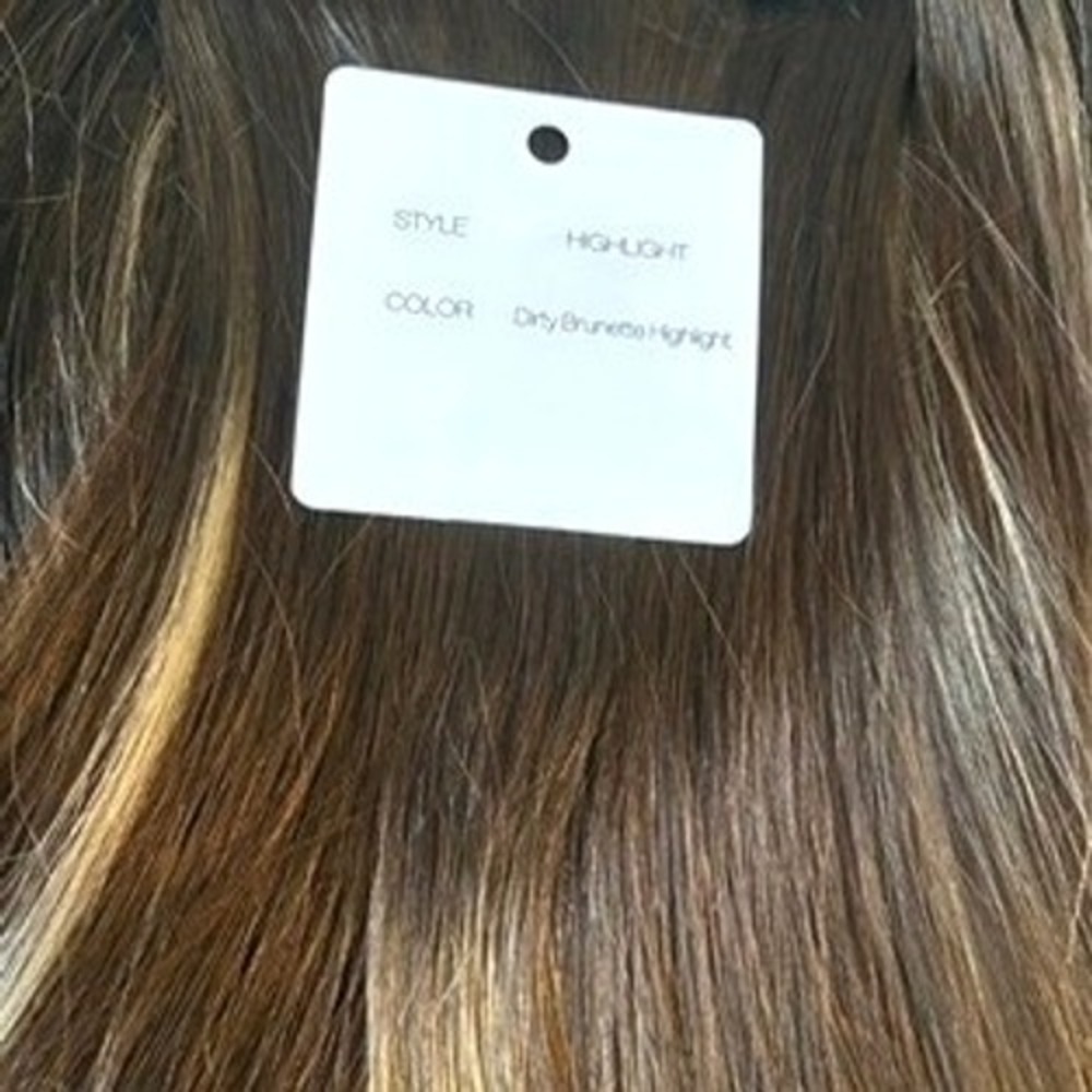 BELLAMI Silk Seam 24" Dirty Brunette Highlight 200g 6 Wefts Hair Extensions NWOT - Picture 5 of 7